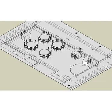 План-схема зала 3D  * разработка на заказ*