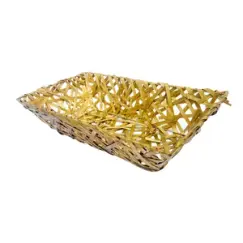 Корзина плетеная 50*30см*H14см коричневая