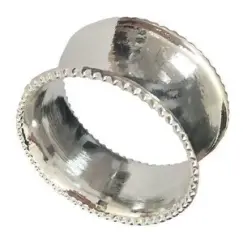 Кольцо для салфетки SOLID серебро металл