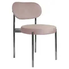 Стул Модерн Серебро, Розовый кварц - Фото 1