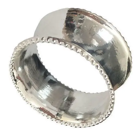 Кольцо для салфетки SOLID серебро металл