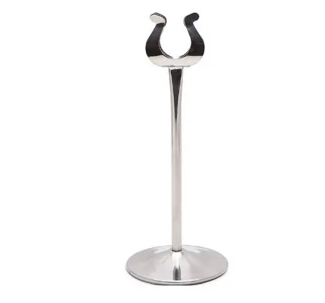Держатель номера серебро 20 см