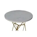 Стол коктейльный PIETRA D75 H110 металл/мрамор