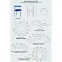 Стол коктейльный Твист Прямоугольный М, Рафаэлло + Кремовый бисквит (телескопические ноги)