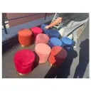 Пуф Цилиндр Золотой обод, пыльно-розовый велюр