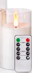 Led свеча из набора белого цвета 12,5 см